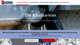 What Klussenier.nl website looked like in 2021 (2 years ago)