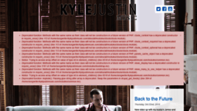 What Kylejustinmusic.com website looked like in 2021 (2 years ago)