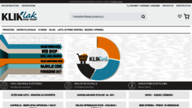 What Kliklak.rs website looked like in 2021 (2 years ago)