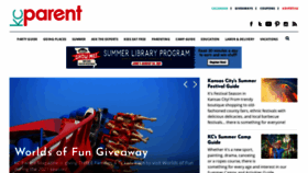 What Kcparent.com website looked like in 2021 (3 years ago)