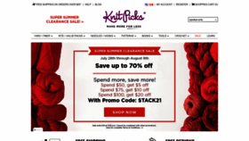 What Knitpicks.com website looked like in 2021 (2 years ago)