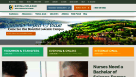 What Keuka.edu website looked like in 2021 (3 years ago)
