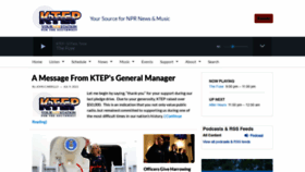 What Ktep.org website looked like in 2021 (2 years ago)