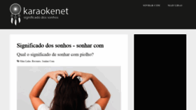 What Karaokenet.com.br website looked like in 2021 (2 years ago)