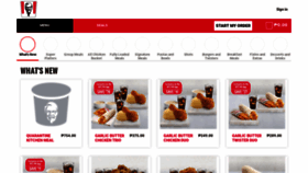 What Kfc.ph website looked like in 2021 (2 years ago)