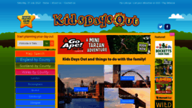 What Kidsdaysout.co.uk website looked like in 2021 (2 years ago)