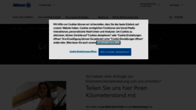 What Kilometerstandsmeldung.allianz.de website looked like in 2021 (2 years ago)