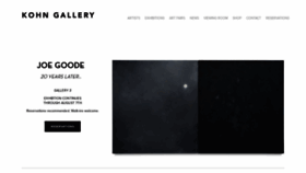 What Kohngallery.com website looked like in 2021 (2 years ago)