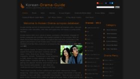 What Korean-drama-guide.com website looked like in 2021 (2 years ago)