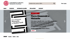 What Karolinum.cz website looked like in 2021 (2 years ago)