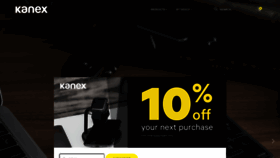 What Kanex.com website looked like in 2021 (2 years ago)