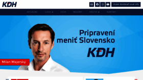 What Kdh.sk website looked like in 2021 (2 years ago)