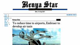 What Kenyastar.com website looked like in 2021 (2 years ago)