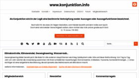 What Konjunktion.info website looked like in 2021 (2 years ago)