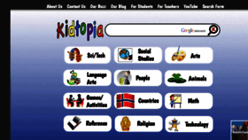 What Kidtopia.info website looked like in 2021 (2 years ago)