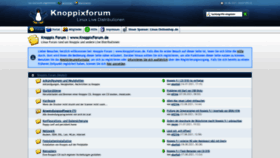 What Knoppixforum.de website looked like in 2021 (2 years ago)