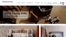 What Kidslovedesign.com website looked like in 2021 (2 years ago)