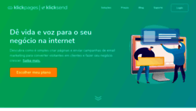 What Klickpages.com.br website looked like in 2021 (2 years ago)
