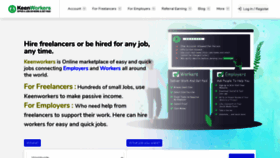 What Keenworkers.com website looked like in 2021 (2 years ago)