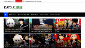 What Kayoanime.com website looked like in 2021 (2 years ago)