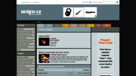 What Knife.cz website looked like in 2021 (3 years ago)