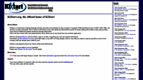 What Kixtart.org website looked like in 2021 (2 years ago)