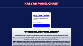 What Kalyanpanelchart.in website looked like in 2021 (2 years ago)