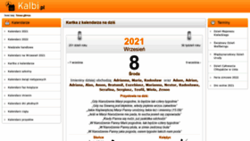 What Kalbi.pl website looked like in 2021 (2 years ago)