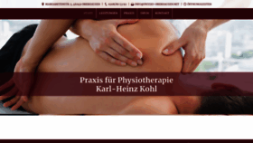 What Kohl-physio.de website looked like in 2021 (2 years ago)