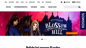 What Kosmos.de website looked like in 2021 (2 years ago)