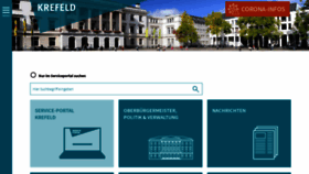 What Krefeld.de website looked like in 2021 (2 years ago)