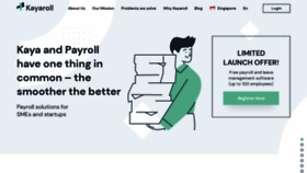 What Kayaroll.com website looked like in 2021 (2 years ago)