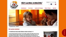 What Klinikclowns.de website looked like in 2021 (2 years ago)