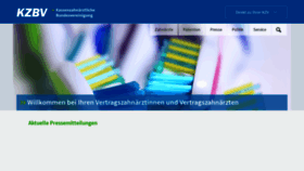 What Kzbv.de website looked like in 2021 (2 years ago)
