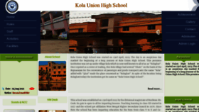 What Kolaunionhighschool.org website looked like in 2021 (2 years ago)