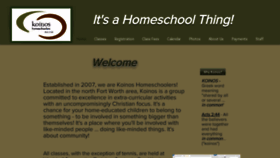 What Koinoshomeschoolers.com website looked like in 2021 (2 years ago)