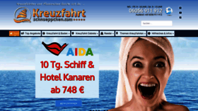 What Kreuzfahrtschnaeppchen.com website looked like in 2021 (2 years ago)