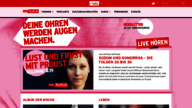 What Kulturradio.de website looked like in 2021 (2 years ago)