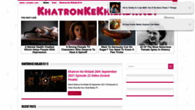 What Khatronkekhiladi.net website looked like in 2021 (2 years ago)
