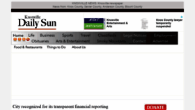 What Knoxvilledailysun.com website looked like in 2021 (2 years ago)