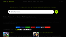 What Kissanime.mx website looked like in 2021 (2 years ago)