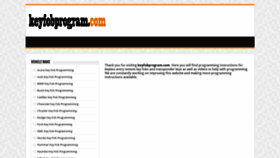 What Keyfobprogram.com website looked like in 2021 (2 years ago)