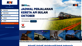 What Kereta-api.co.id website looked like in 2021 (2 years ago)