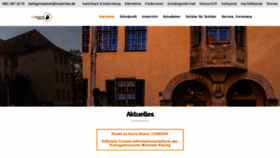 What Karlsgymnasium.org website looked like in 2021 (2 years ago)