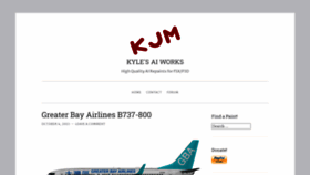 What Kyles-ai-works.com website looked like in 2021 (2 years ago)