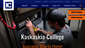 What Kaskaskia.edu website looked like in 2021 (2 years ago)