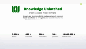 What Knowledgeunlatched.org website looked like in 2021 (2 years ago)