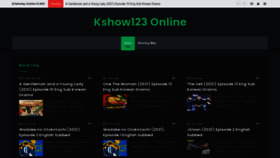 What Kshow123online.com website looked like in 2021 (2 years ago)