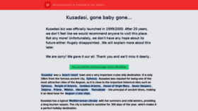 What Kusadasi.biz website looked like in 2021 (2 years ago)