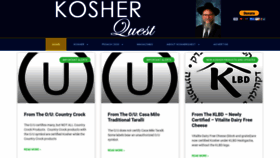 What Kosherquest.org website looked like in 2021 (2 years ago)